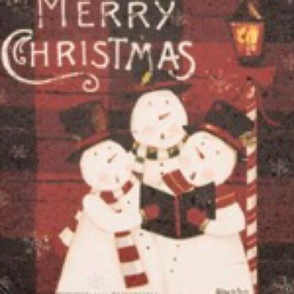Snowman Coaster Set Christmas Holiday Decoration Primitives by Kathy NWT - Picture 4 of 7